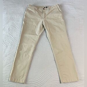 American Eagle Mens 33x30 Light Khaki Flex Slim Fit Lived-In Khaki Pants Stretch